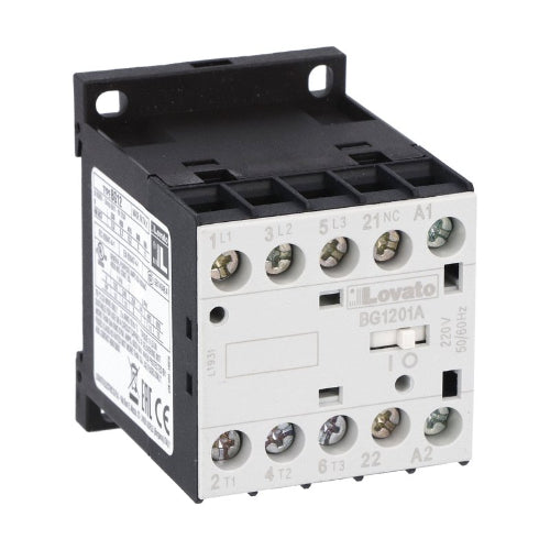 BG1201 12A 3Pole 5.5KW 1NC Miniature Contactor