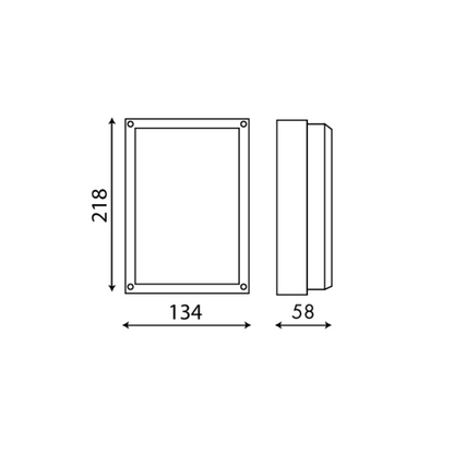 BL421S 1xE27 Die cast Aluminium Wall Light Black