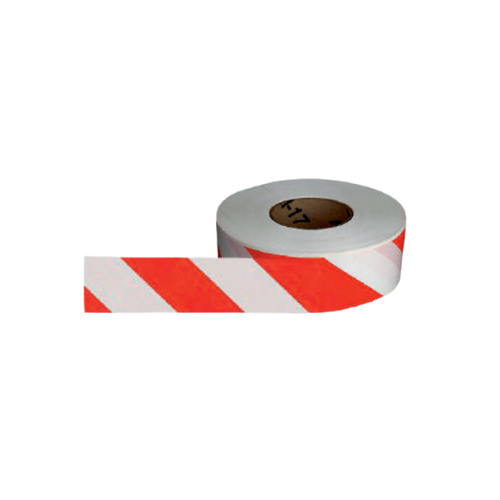Barrier Tape Red & White 75mm x 500m - Online Electrical