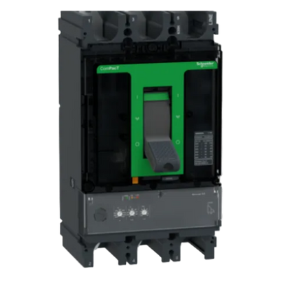 Circuit breaker ComPacT NSX400F. 36kA at 415VAC. MicroLogic 2.3 trip unit 400A. 3 poles 3d