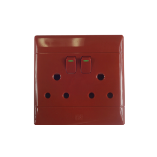 CBi Double Dedicated 4 x 4 Switched Socket - Online Electrical