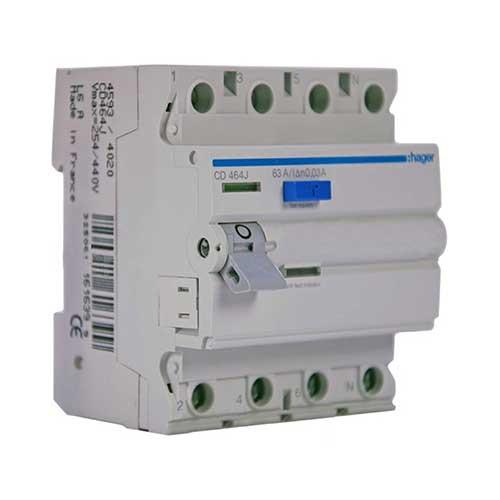 CD464J 4P 30MA 63A Residual Current Device (RCD) No Overload Protection - Online Electrical