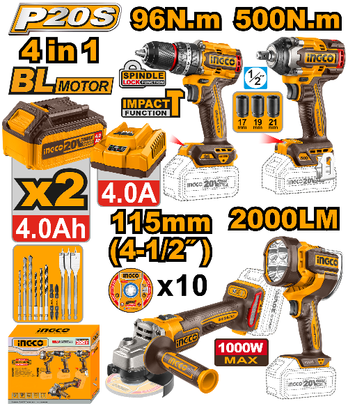 COSLI241292 4in1 Combo Kit with Accessories