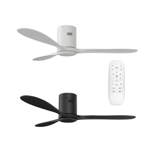Ceiling Fan Hugger 3Blade 1320mm + Remote - No Light