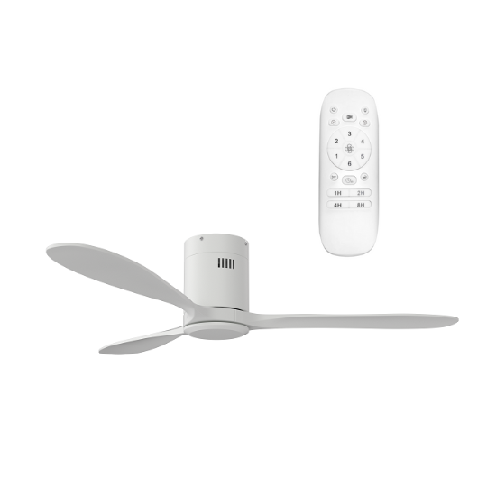 Ceiling Fan Hugger 3Blade 1320mm + Remote - No Light