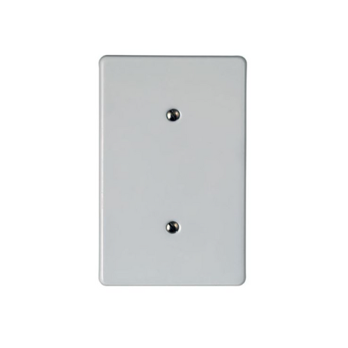 Blank Cover Plate 2X4 White Steel Pre Pack 18005/101