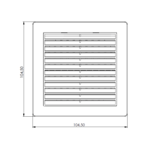 DFF1001 110X110MM 220VAC FILTER/FAN