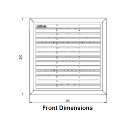 DFF2502 250X250MM 220V FILTER/FAN