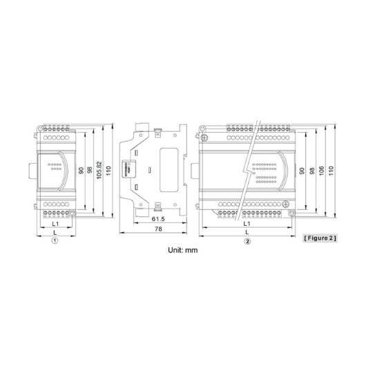 DVP24XP200R 16DI 8DO Extension Relay ES2/EX2/EH
