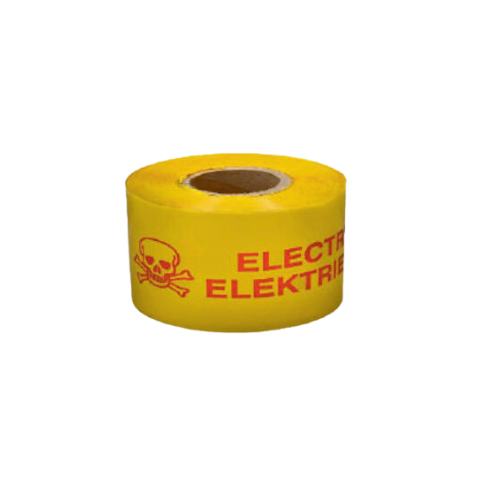 Danger Warning Tape  150mm x 500M Red/Yellow - Online Electrical