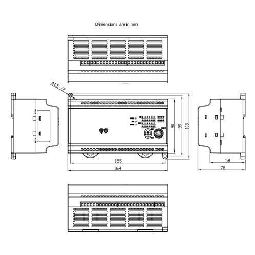 DVP40EC00R3 20DI+20DO EC 240VAC ECONO PLC