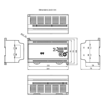DVP40EC00R3 20DI+20DO EC 240VAC ECONO PLC