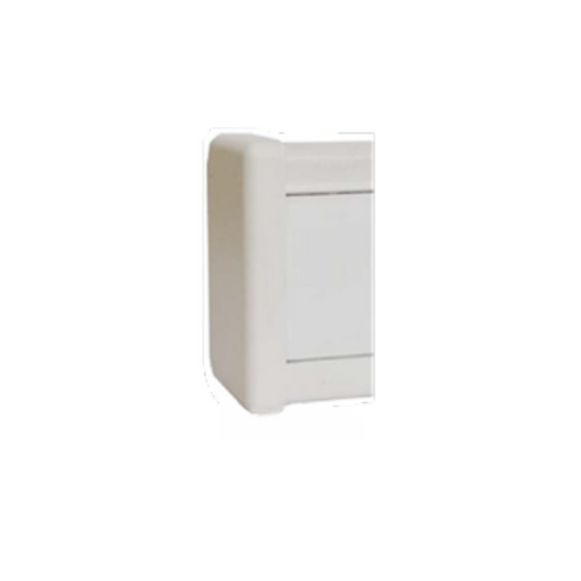 ECO1 Single Compartment PVC Power Skirting End Cap
