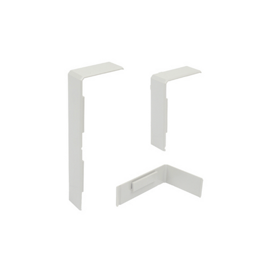 ECO1 Single Compartment PVC Power Skirting Joiner Strip