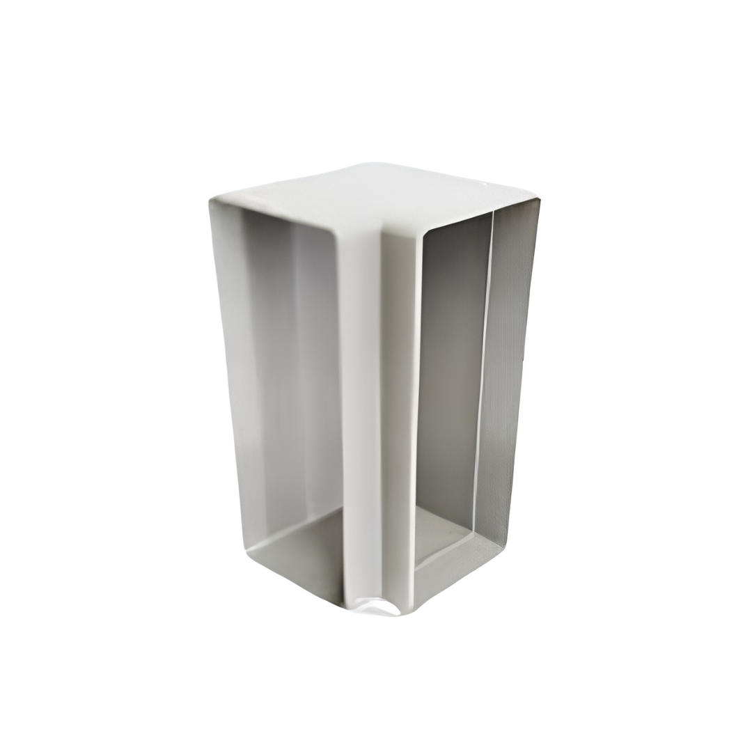 ECO2 Double Compartment PVC Power Skirting Flat Vertical Elbow