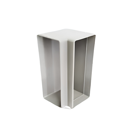 ECO2 Double Compartment PVC Power Skirting Flat Vertical Elbow