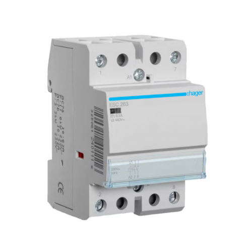 ESC263 63A 230VAC 2NO Modular Standard Contactor - Online Electrical