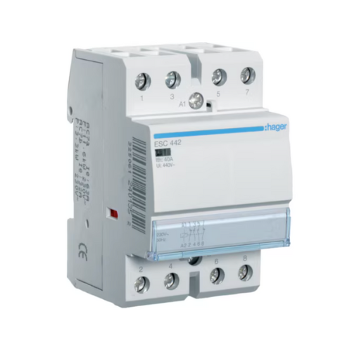 ESC442 40A 230VAC 2NO+2NC Modular Standard Contactor - Online Electrical
