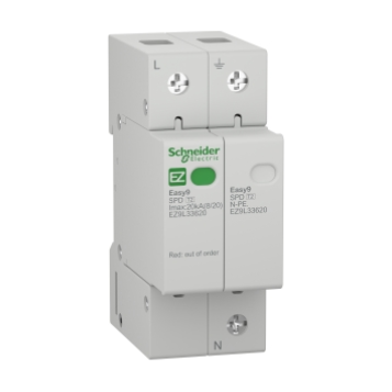 EZ9L33620 Easy9 Surge Arrestor Type2 1P-N 20kA 230V - Online Electrical