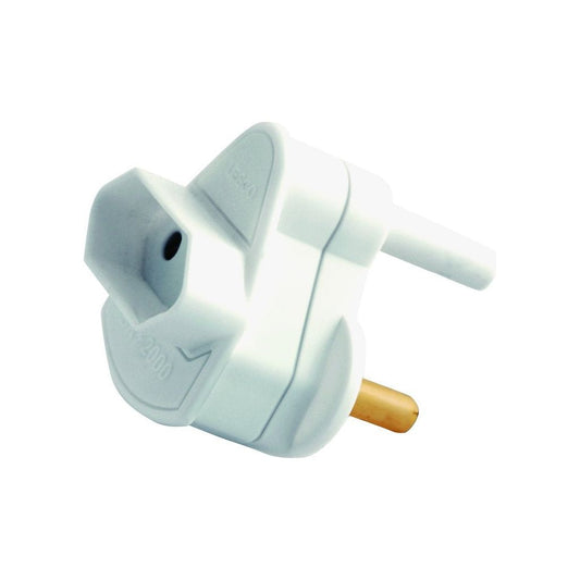 Euro Mate Adaptor Plug 3Pin To 2Pin Back Entry - Online Electrical