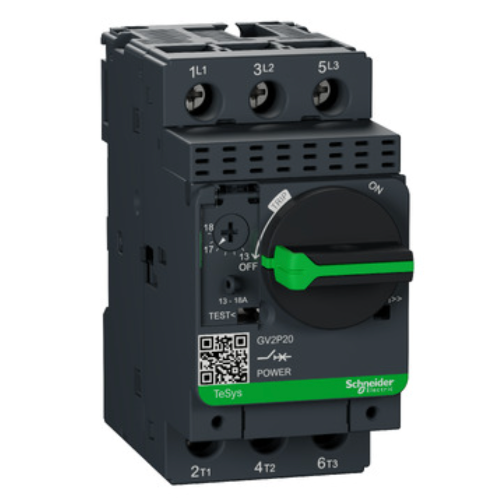 Motor circuit breaker. TeSys GV2. 3P. 13-18 A. thermal magnetic. screw clamp terminals