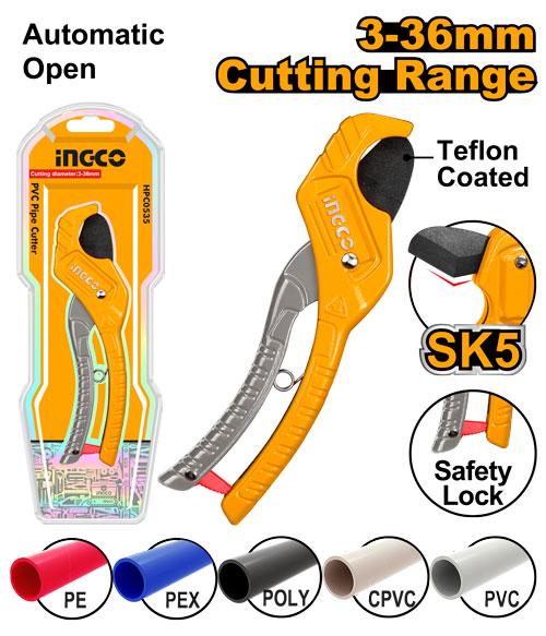 HPC3135 PVC Pipe Cutter 210mm 3-36mm