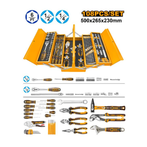 HTCS151081 Toolkit 108 Pieces 500x265x230MM