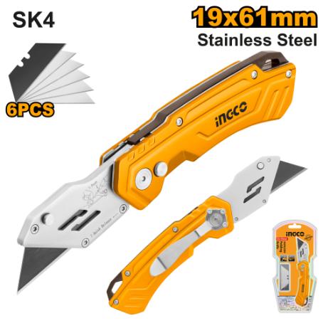 HUK6288 Folding Knife 61X19MM+6Blades