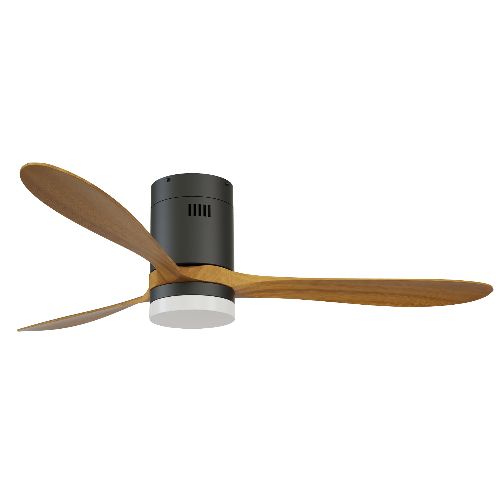 Ceiling Fan Hugger 3Blade 1320mm c/w Light Kit & Remote