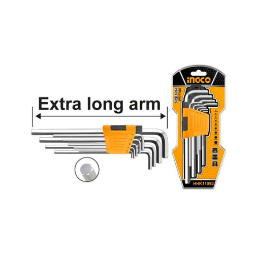 INGCO HHK110923 1.5-10MM 9pce ALLEN KEY SET
