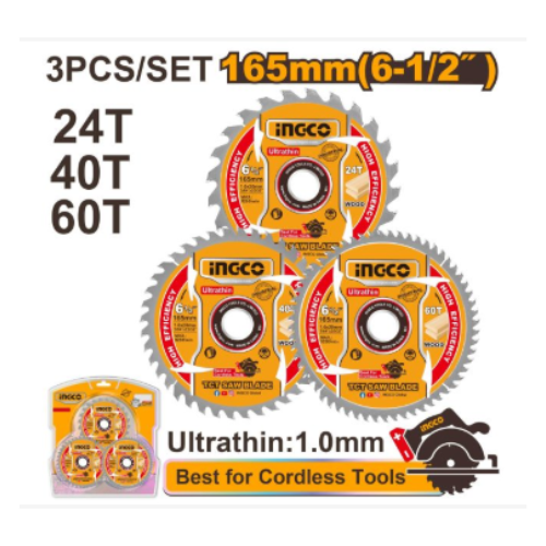 INGCO TSB16503 TCT SAW BLADE SET