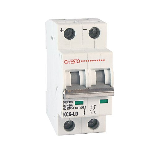 KC6-LD-263 63A 2POLE DC Breaker 500VDC - Online Electrical
