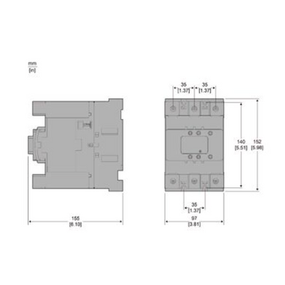 LC1D115ALSE Contactor TeSys Deca 115A 3P 200-500V ACDC Everlink