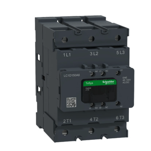 Contactor, Tesys Deca Advanced, 3P(3NO), AC-3/AC-3e, <=440V, 150A, 48-130V AC/DC coil,lugs-ring or bars