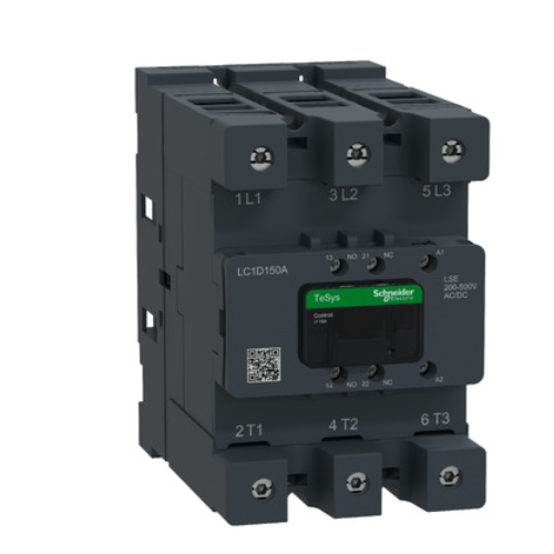 Contactor, Tesys Deca Advanced, 3P(3NO), AC-3/AC-3e, <=440V, 150A, 200-500V AC/DC coil,connector