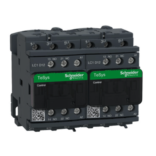 TeSys D reversing contactor - 3P(3 NO) - AC-3 - <= 440 V 12 A - 110 V AC coil