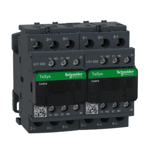 TeSys D reversing contactor - 3P(3 NO) - AC-3 - <= 440 V 32 A - 110 V AC coil