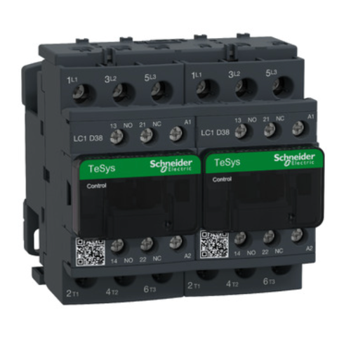 TeSys D reversing contactor - 3P(3 NO) - AC-3 - <= 440 V 38 A - 110 V AC coil