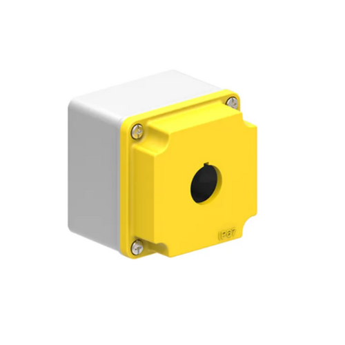 LPZM1A5 1 Hole Metal Enclosure Yellow - Online Electrical