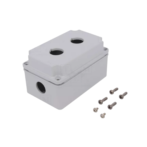 LPZM2A8 2 Hole Metal Enclosure Grey - Online Electrical