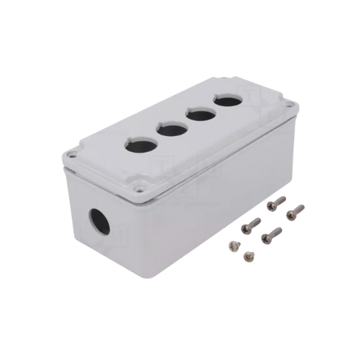 LPZM4A8 4 Hole Metal Enclosure Grey - Online Electrical