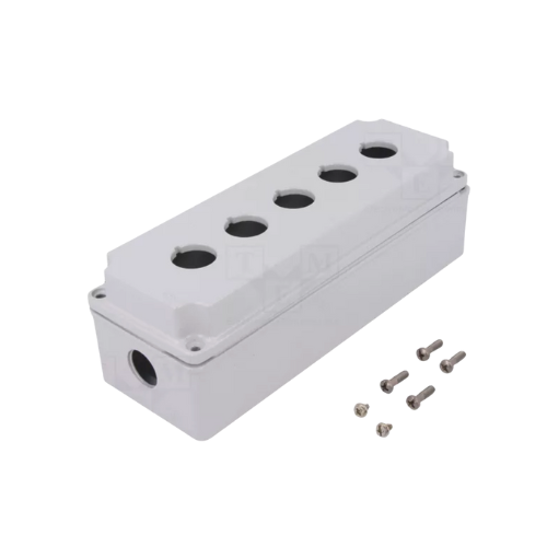 LPZM5A8 5 Hole Metal Enclosure Grey - Online Electrical