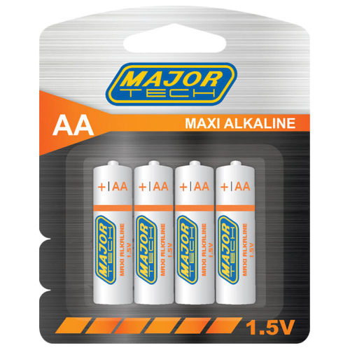 LR6-BP4 AA ALKALINE BATTERY 4PACK - Online Electrical