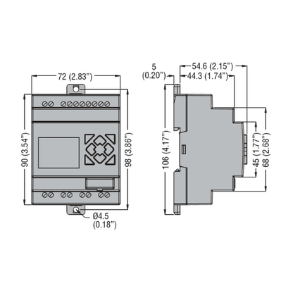 LRD10RA240 Micro PLC 100-240VAC 6inputs - 4outputs