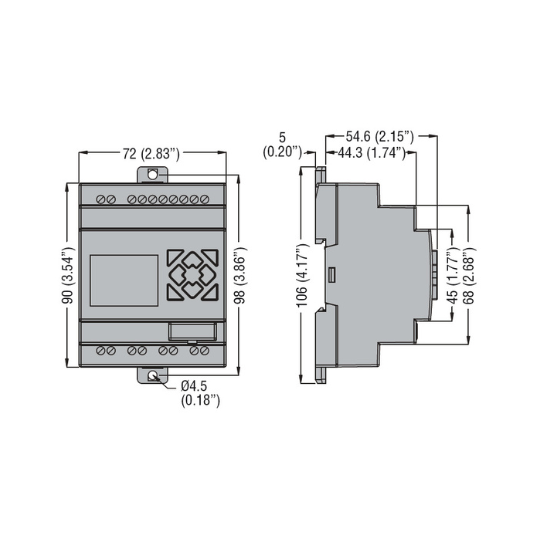 LRD12RD024 Micro PLC 24VDC 8inputs-4outputs