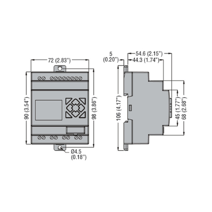 LRD12RD024 Micro PLC 24VDC 8inputs-4outputs