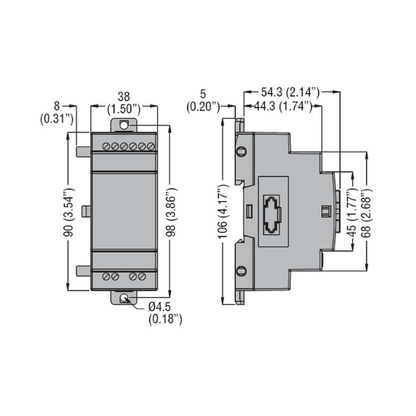 LRE08RA240 Expansion Module 100-240VAC 4inputs - 4outputs