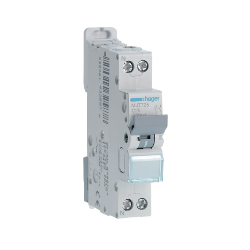MJT725 25A 4.5KA 1PH+N C CURVE BREAKER - Online Electrical