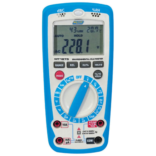 MT1875 6-in-1 Environmental Multimeter, CAT IV 600V