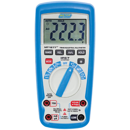 MT1877 1000V AC/DC IP67 TRMS Multimeter, CAT IV 600V